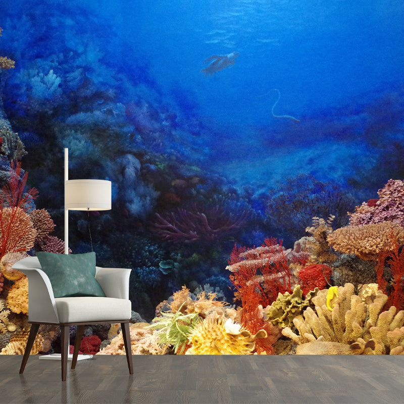 Underwater World Wall Mural Contemporary Decorative Living Room Wall Covering