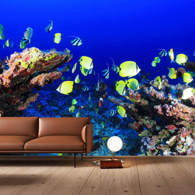 Underwater World Wall Mural Contemporary Decorative Wall Art for Decoration