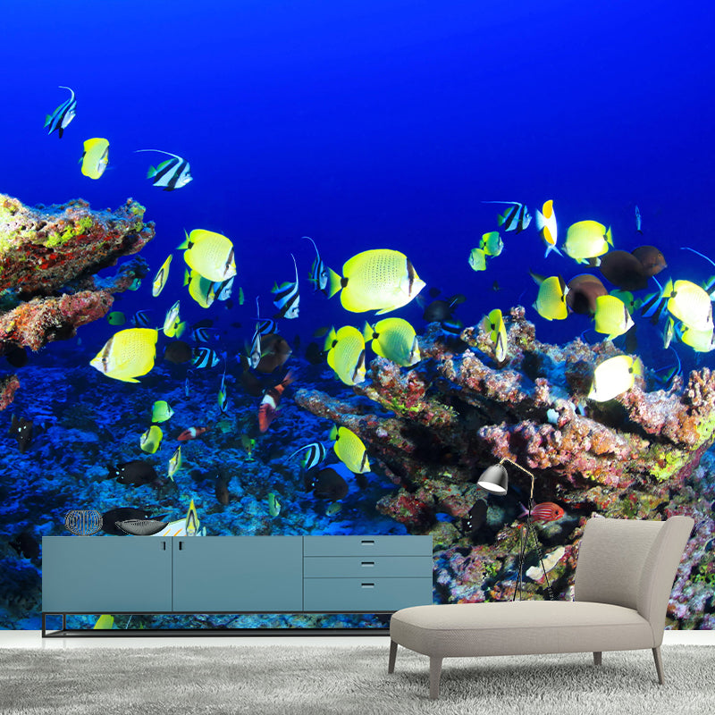 Underwater World Wall Mural Contemporary Decorative Wall Art for Decoration