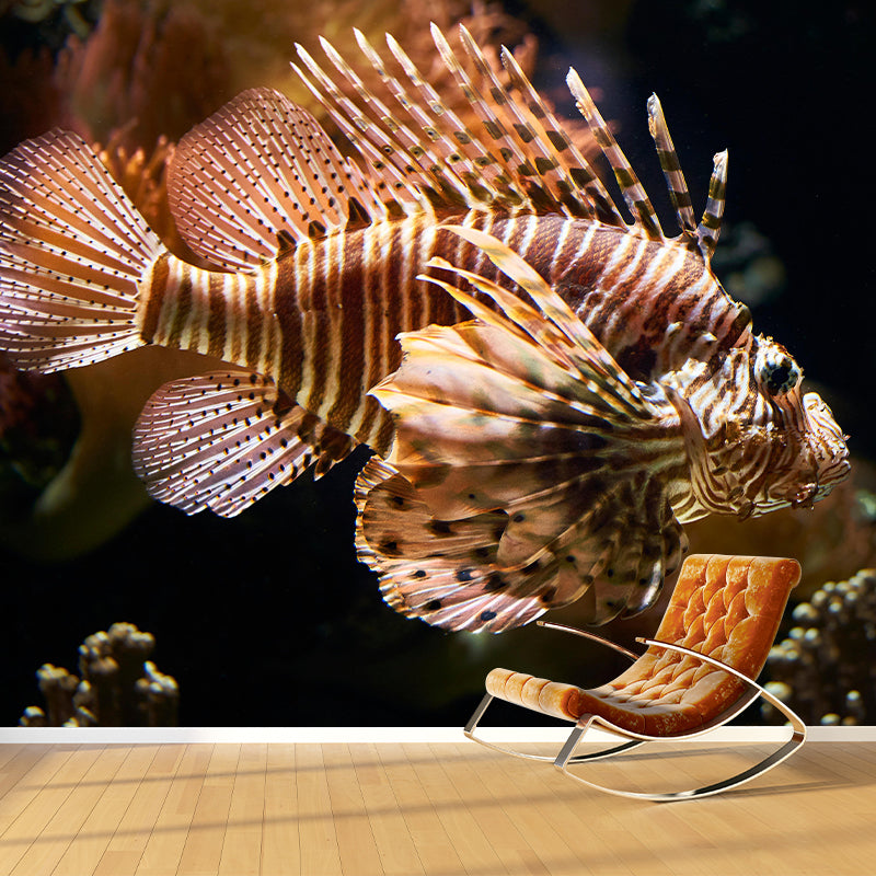 Contemporary Underwater World Wall Mural Wallpaper Eco-friendly in Bright Color