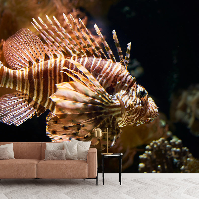 Contemporary Underwater World Wall Mural Wallpaper Eco-friendly in Bright Color