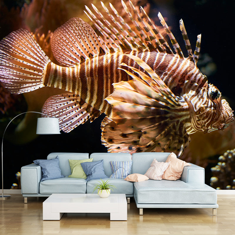 Contemporary Underwater World Wall Mural Wallpaper Eco-friendly in Bright Color
