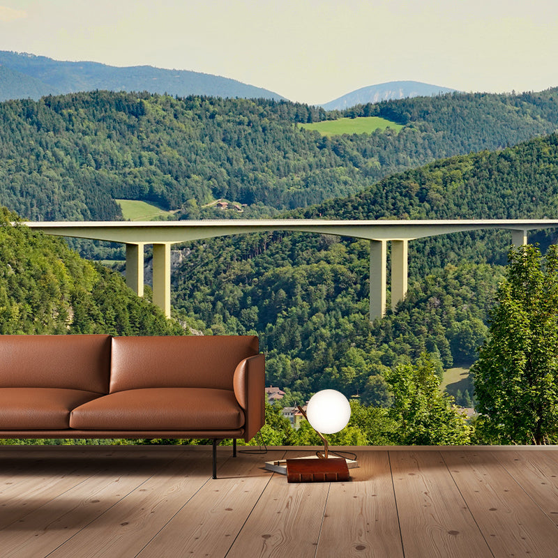 Forest Wall Mural Contemporary Photography Wall Covering for Decoration