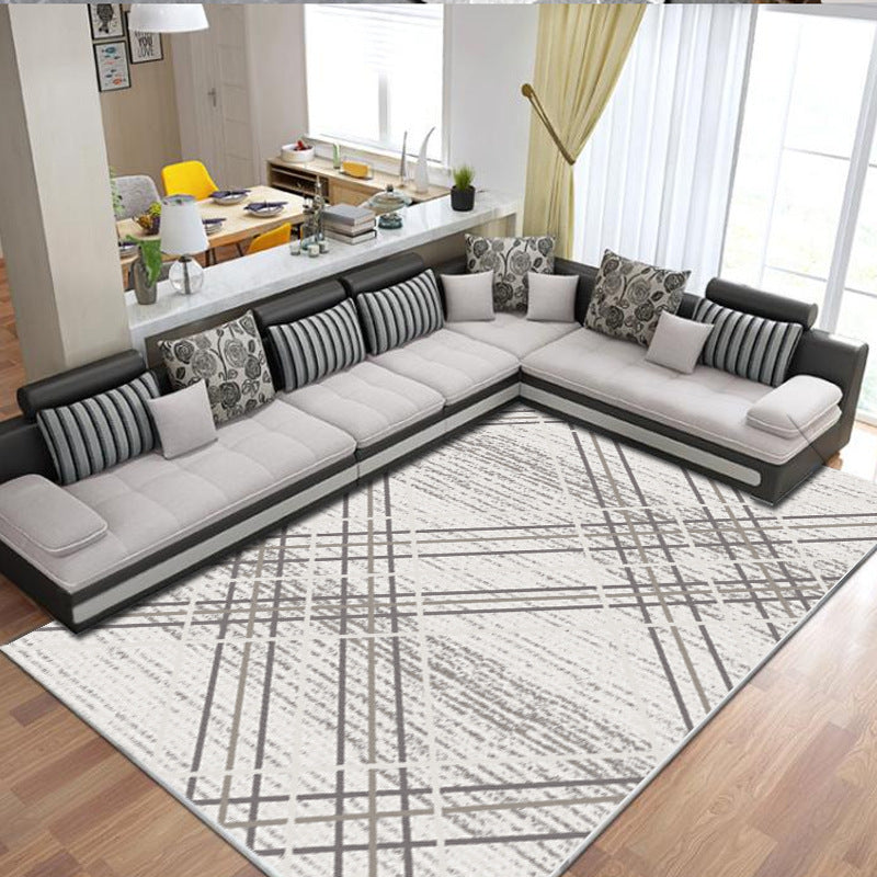Modern Gorgeous Carpet Polyester Indoor Rug Washable Living Room Area Rug with Non-Slip Backing