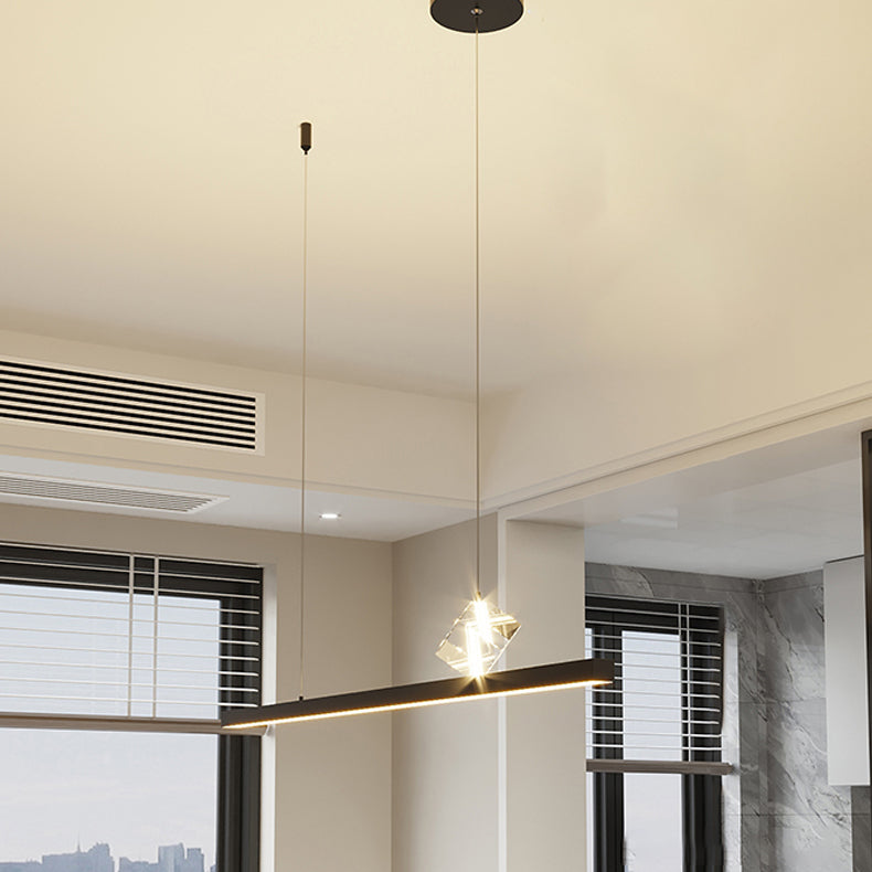 Lineaire hanglampverlichting Moderne metaal 2 Light Island Hanglampen