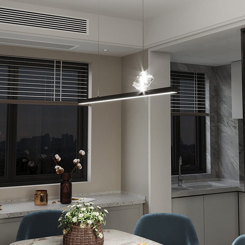 Lineaire hanglampverlichting Moderne metaal 2 Light Island Hanglampen