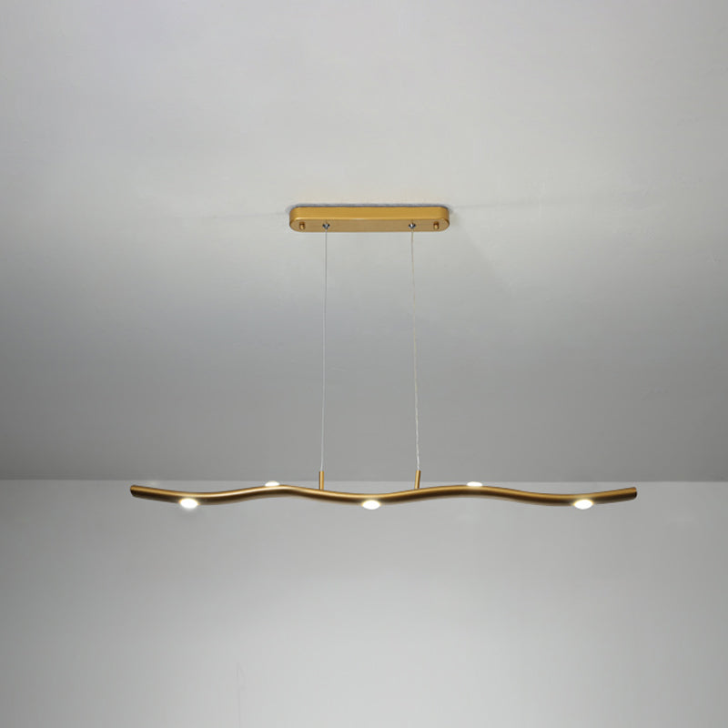 Contemporary Pendant Lights Linear Metal Island Light Fixtures