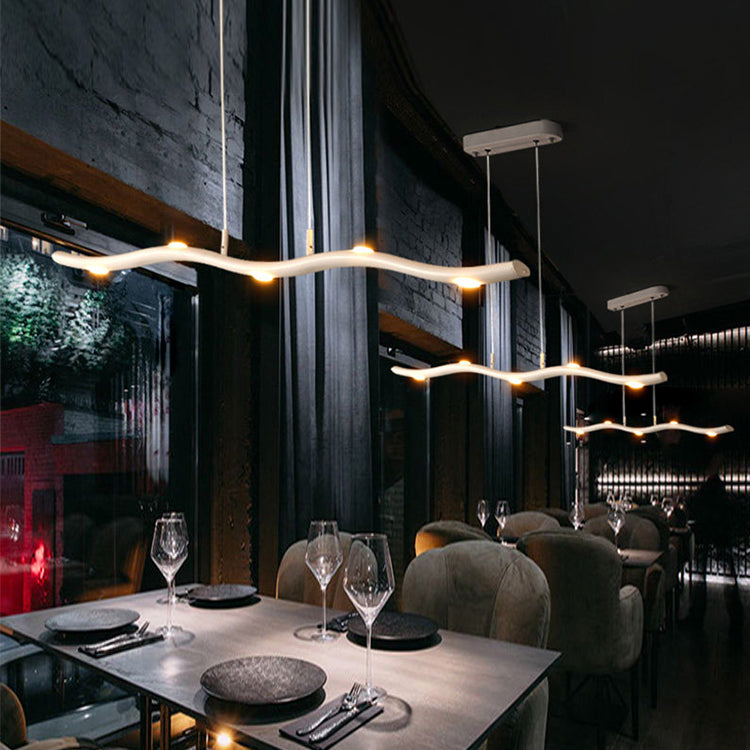 Contemporary Pendant Lights Linear Metal Island Light Fixtures