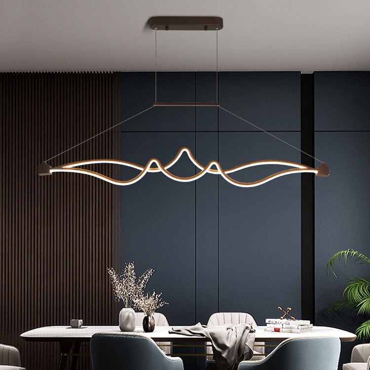 Contemporary Pendant Lights Linear Metal Island Light Fixtures