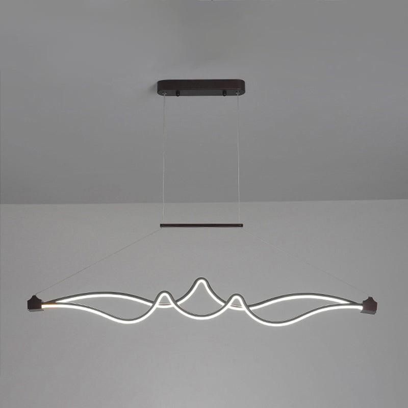 Contemporary Pendant Lights Linear Metal Island Light Fixtures