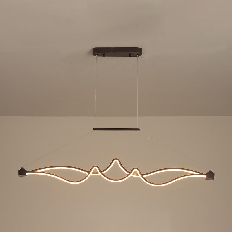 Contemporary Pendant Lights Linear Metal Island Light Fixtures