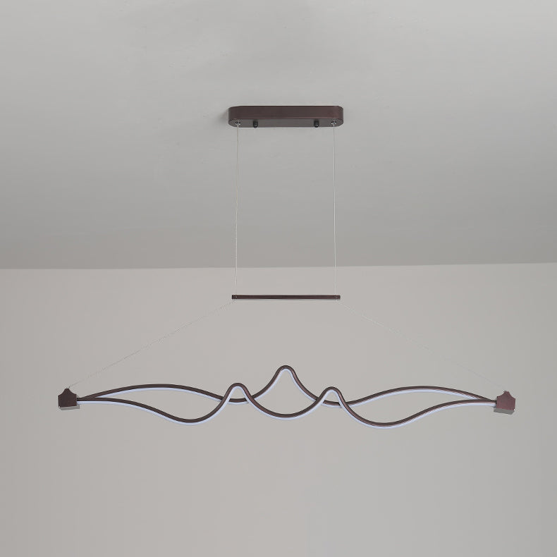 Contemporary Pendant Lights Linear Metal Island Light Fixtures