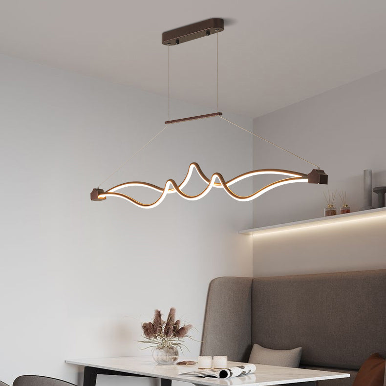 Contemporary Pendant Lights Linear Metal Island Light Fixtures