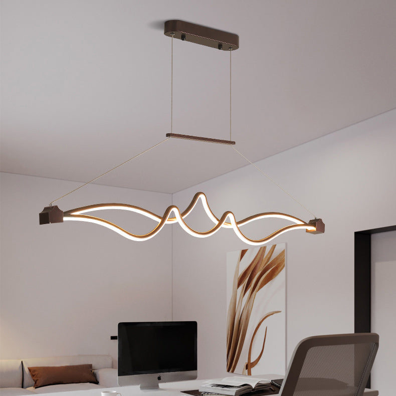 Contemporary Pendant Lights Linear Metal Island Light Fixtures