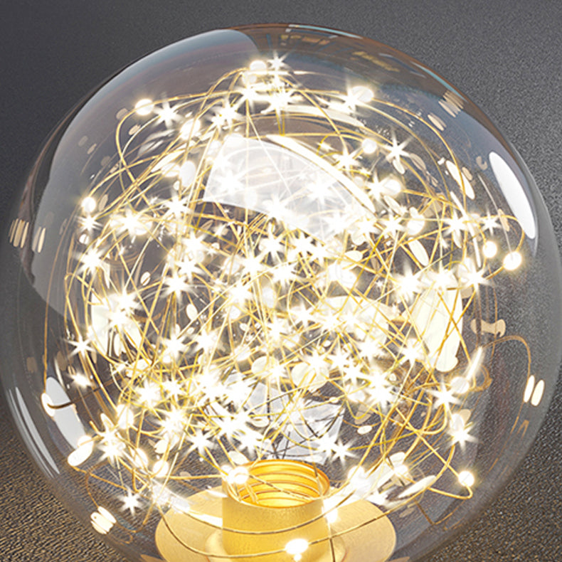 Eigentijdse bol hanglampen glazen eilandverlichting in zwarte afwerking