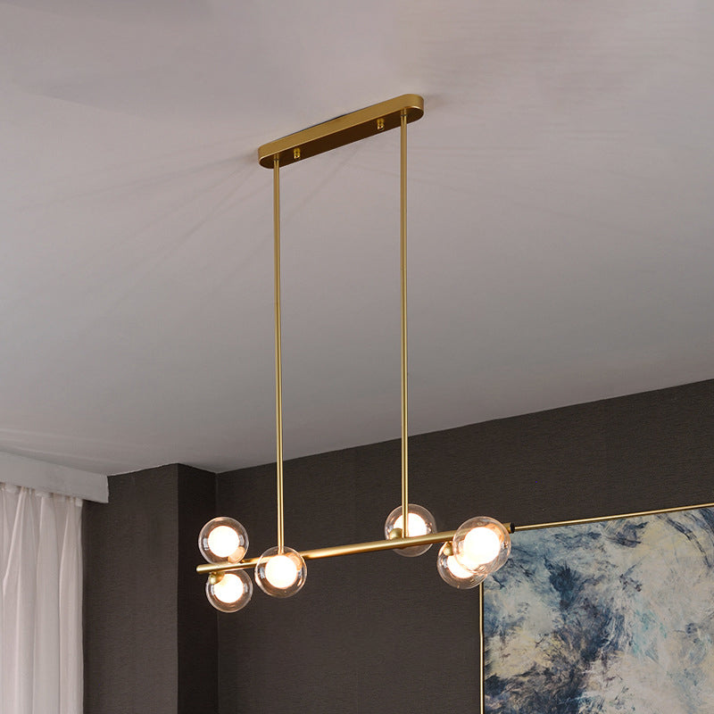 Pendants contemporains Sphere Island Chandelier Lights with Glass Shade