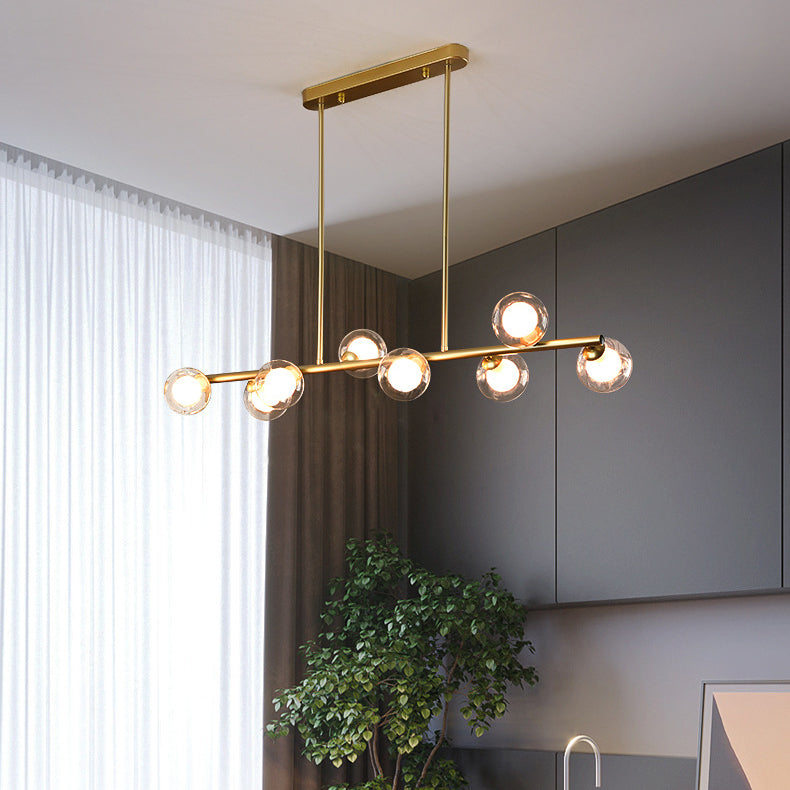 Pendants contemporains Sphere Island Chandelier Lights with Glass Shade