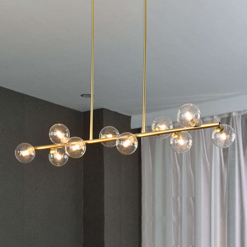 Pendants contemporains Sphere Island Chandelier Lights with Glass Shade