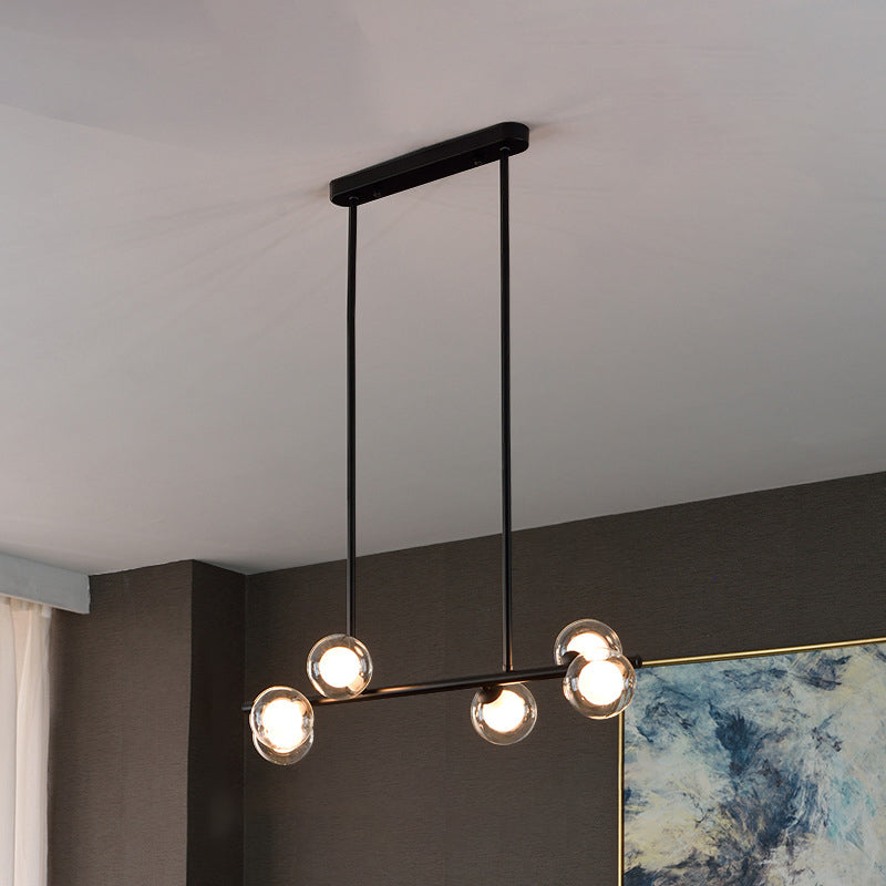 Pendants contemporains Sphere Island Chandelier Lights with Glass Shade