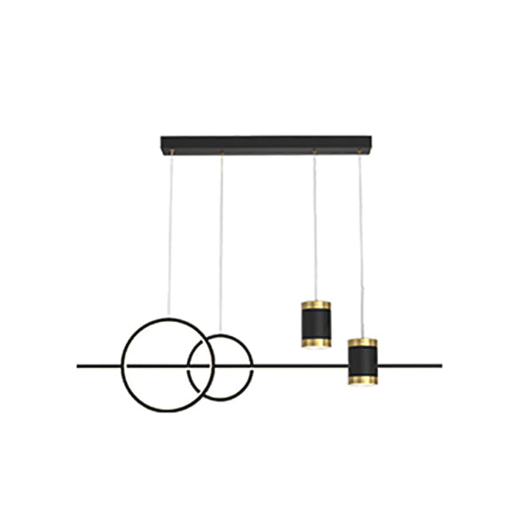 Cylinder Island Kronleuchter Lichter zeitgenössische Anhängerleuchten Metall Island Lights