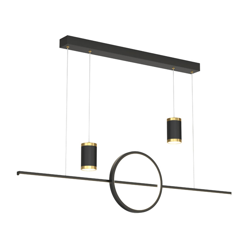 Cylinder Island Kronleuchter Lichter zeitgenössische Anhängerleuchten Metall Island Lights