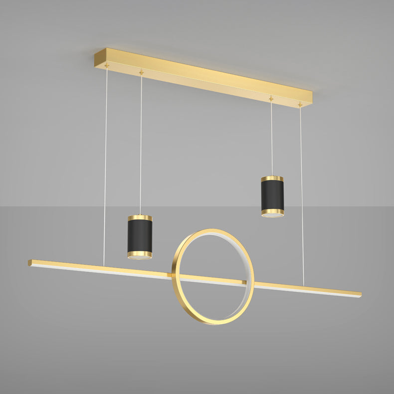 Cylinder Island Kronleuchter Lichter zeitgenössische Anhängerleuchten Metall Island Lights