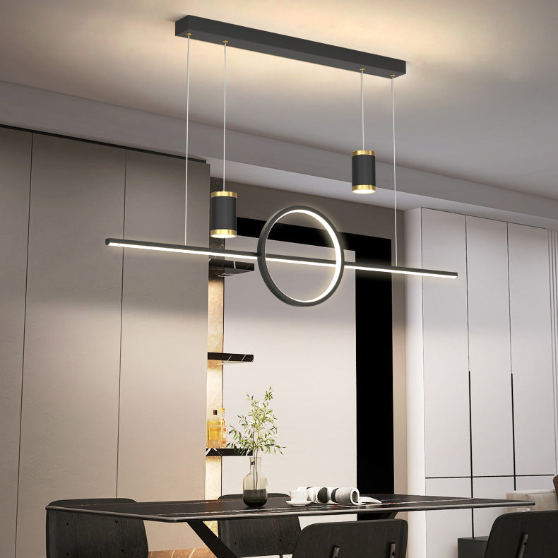 Cylinder Island Kronleuchter Lichter zeitgenössische Anhängerleuchten Metall Island Lights