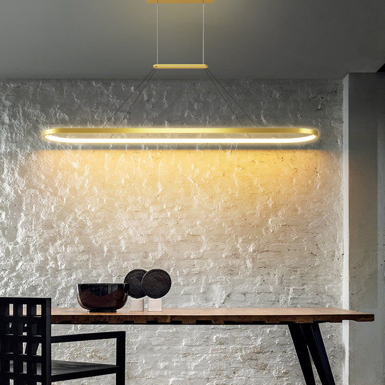 Geometrisch eilandverlichting Idee Moderne metalen hangluchting