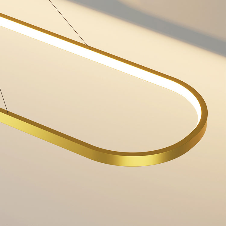 Geometrisch eilandverlichting Idee Moderne metalen hangluchting