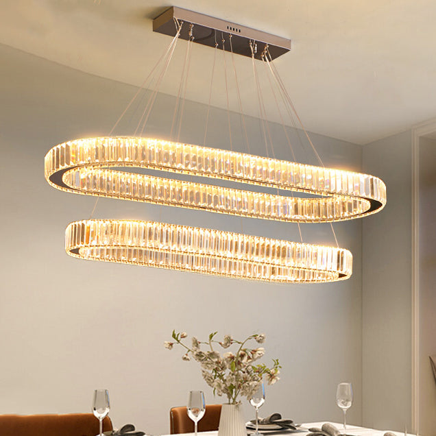 Geometric Pendant Light Fixtures Contemporary Kitchen Pendant Lights with Crystal Shade
