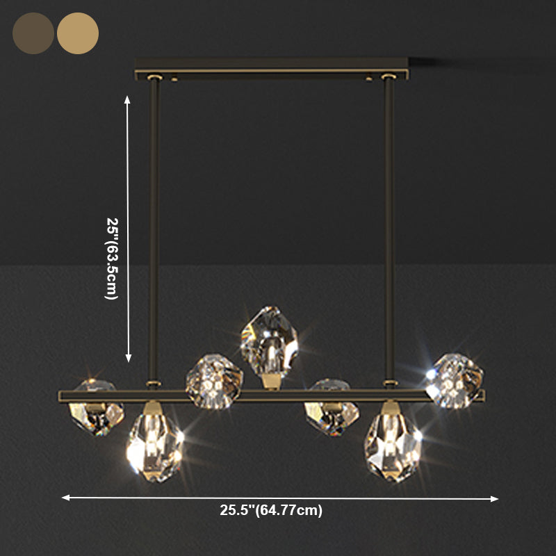 Cone Island Beleuchtung zeitgenössische Kristallinsellichter für Esszimmer