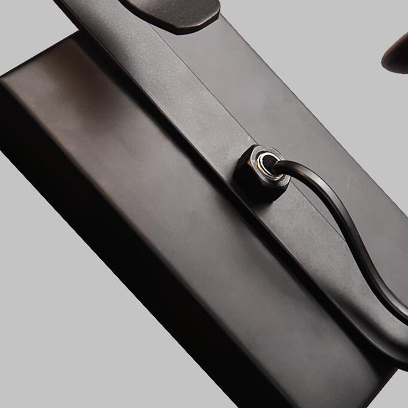 Glazen geometrische schaduw Wandverlichting Industriële stijl 1 Lichtwandgemonteerd lichtarmatuur in zwart