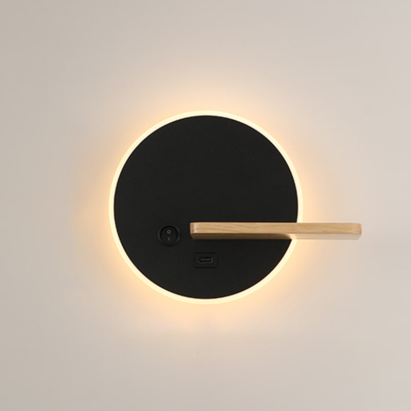 Moderner Stil Verstellbarer LED -Wandleuchten Beleuchtung Metall 1 Leuchttaute leichte Lampen