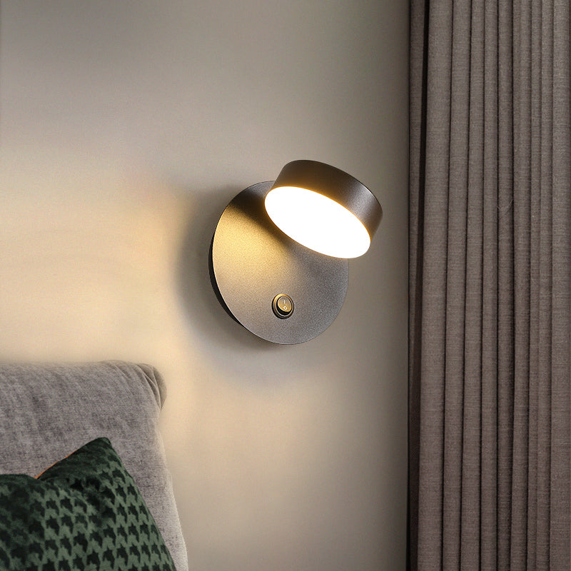 Moderner Stil Verstellbarer LED -Wandleuchten Beleuchtung Metall 1 Leuchttaute leichte Lampen