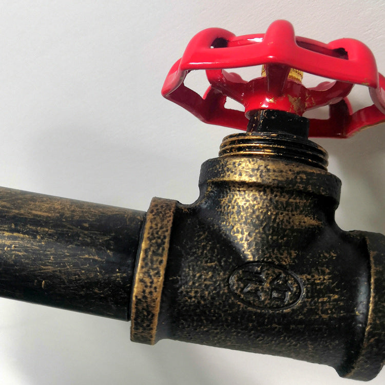 Metal Water Pipe Shade Wall Lighting Industrial Style 1 Light Wall Mounted Light Fixture