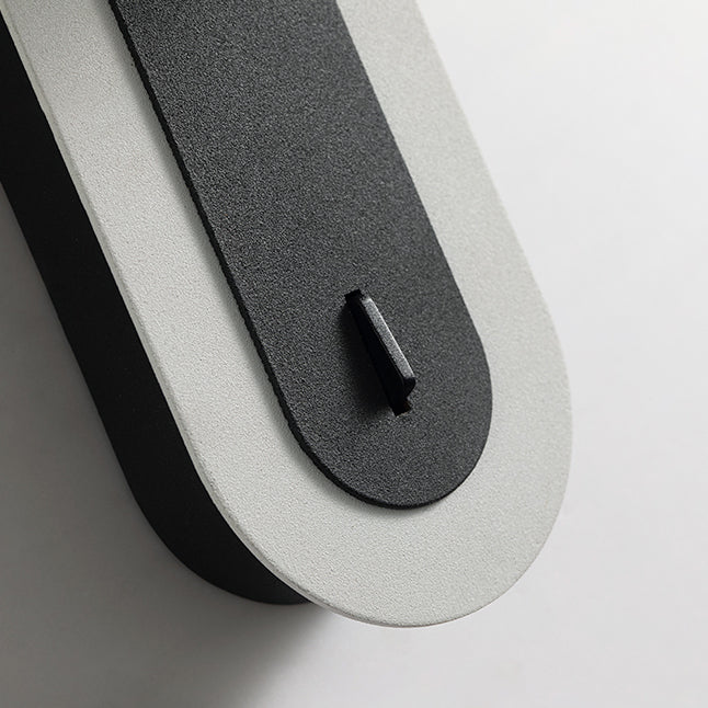 Metall runde Schattenwandbeleuchtung moderner Stil 1 Leuchtwand montiertes Leuchten in Grau