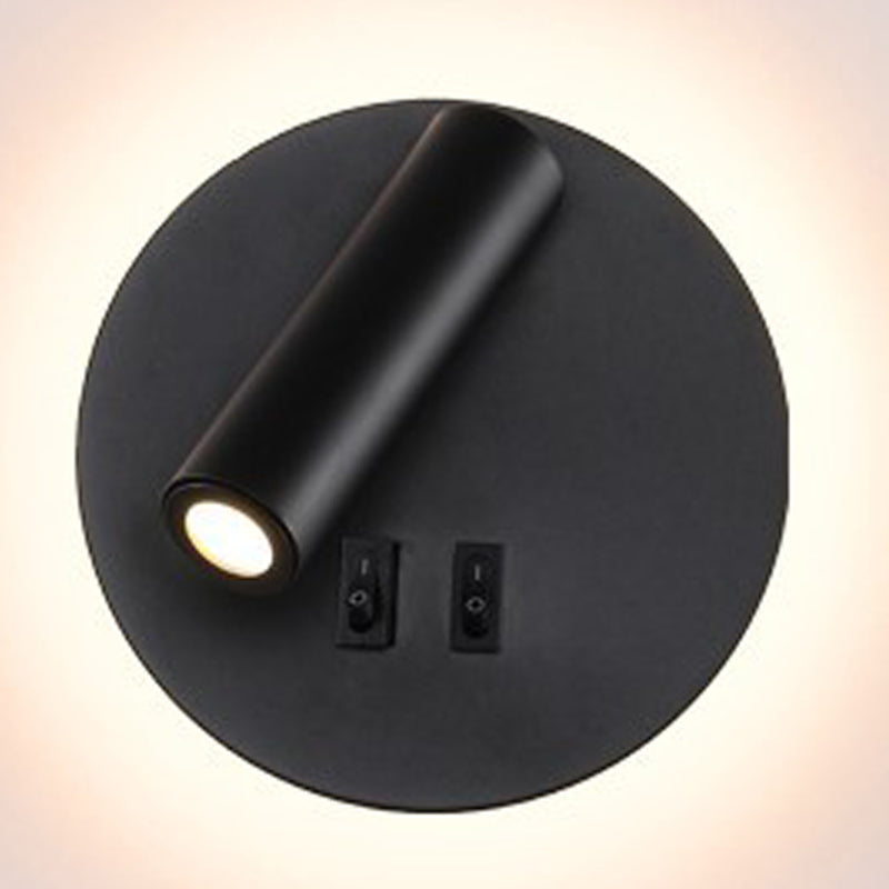 1 Light Metal Geometric Shade Reading Wall Lighting Modern Style Wall Mounted Light Fixture