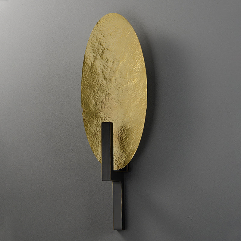 Lámparas de pared geométrica de metal Estilo moderno 1 Luz de luz Luz de luz en oro