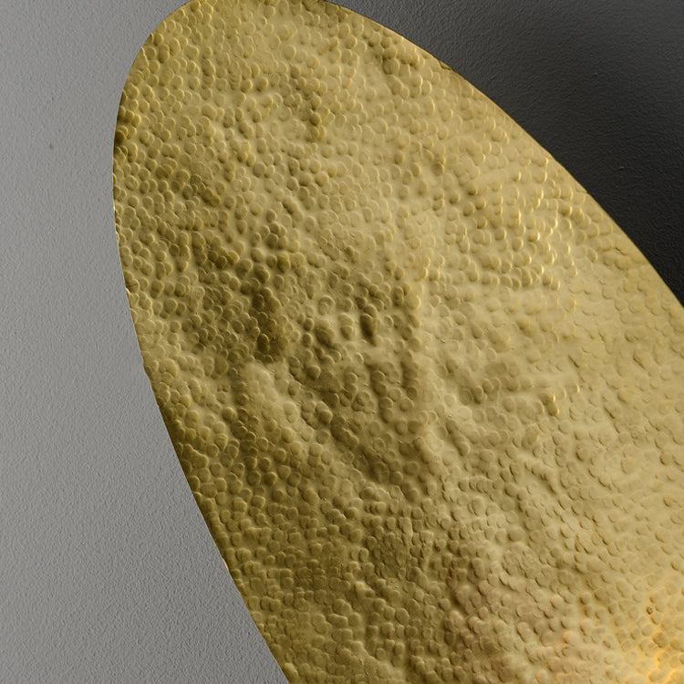 Lámparas de pared geométrica de metal Estilo moderno 1 Luz de luz Luz de luz en oro