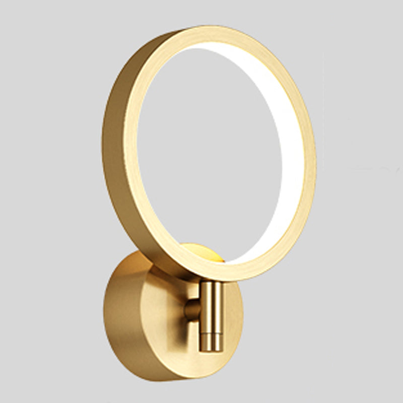 Lámparas de pared LED geométrica de metal estilo moderno de estilo múltiple luminos