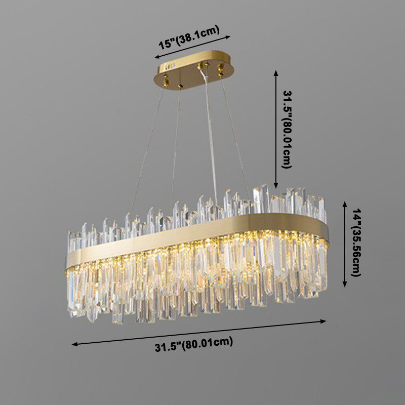 Crystal Chandelier Pendant Light Modern Pendant Lighting in Gold