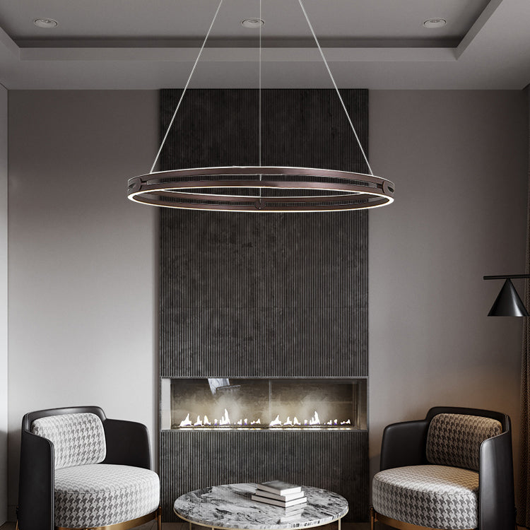 Modern Minimalism LED Pendant Light Silicone Linear Chandelier for Living Room