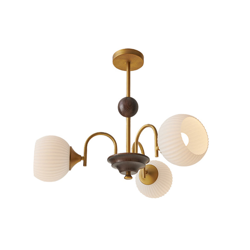 Lampadario moderno di lussuoso luminoso in vetro luminoso per spazi interni