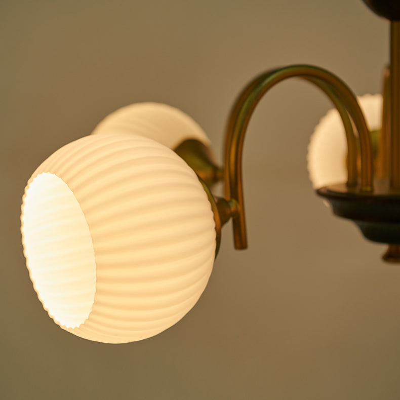 Lampadario moderno di lussuoso luminoso in vetro luminoso per spazi interni