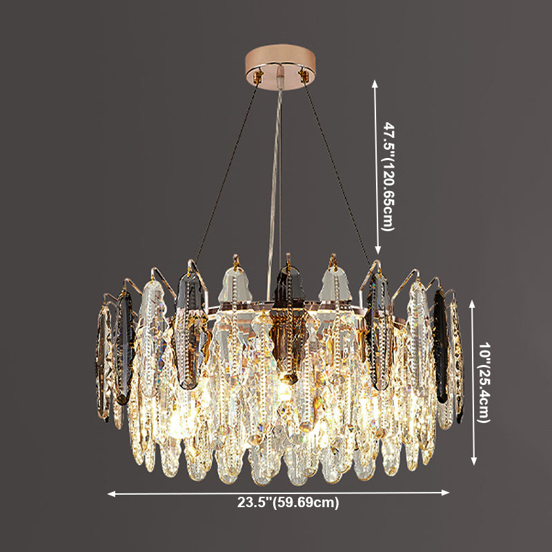 Geometrische hängende Leuchten zeitgenössischer Kristallküchen Anhänger Lichter