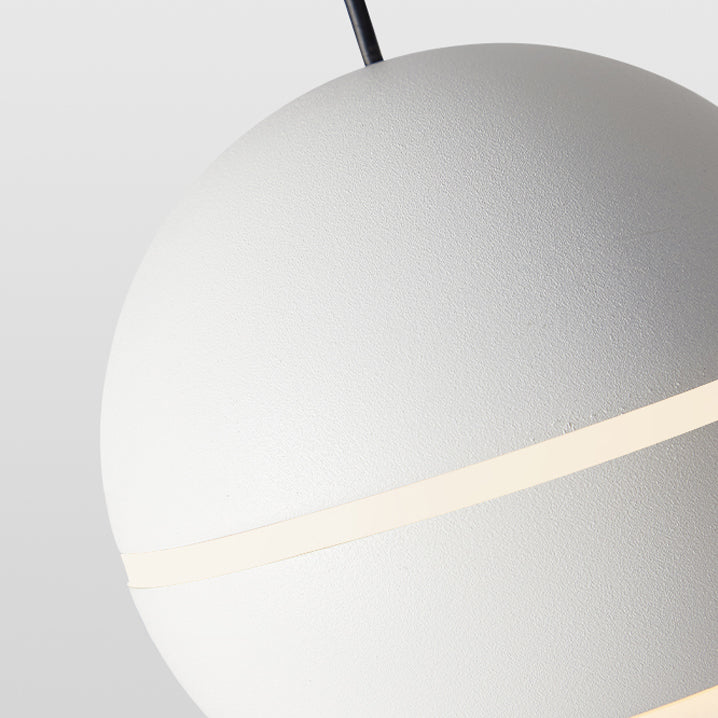 Acryl Globe -LED -Pendellicht im modernen prägnanten Stil Aluminium Innenhängelampe