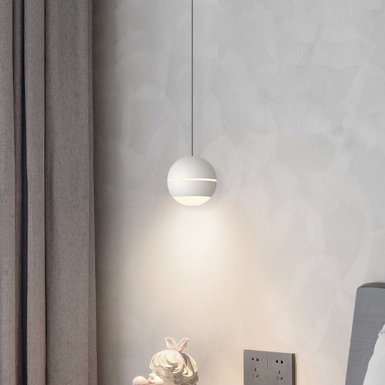 Acryl Globe -LED -Pendellicht im modernen prägnanten Stil Aluminium Innenhängelampe