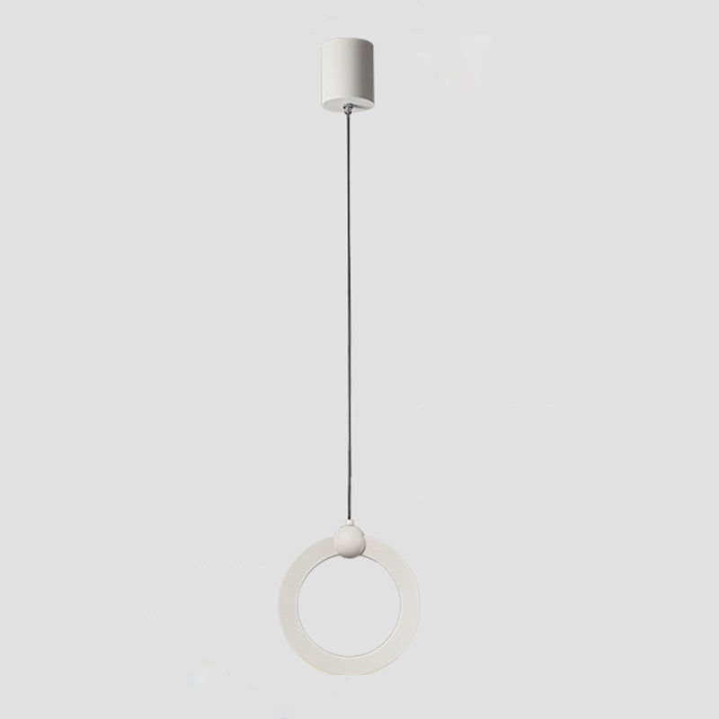 Acryl cirkelvormige LED -hangende lamp in moderne minimalistische stijl aluminium hanglamp voor slaapkamer