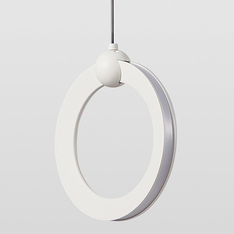 Acryl cirkelvormige LED -hangende lamp in moderne minimalistische stijl aluminium hanglamp voor slaapkamer
