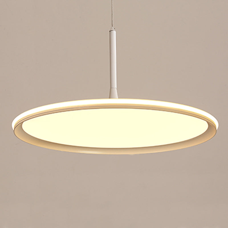 Siliconen cirkelvormige LED hanglamp in moderne beknopte aluminium indoorhangende lamp